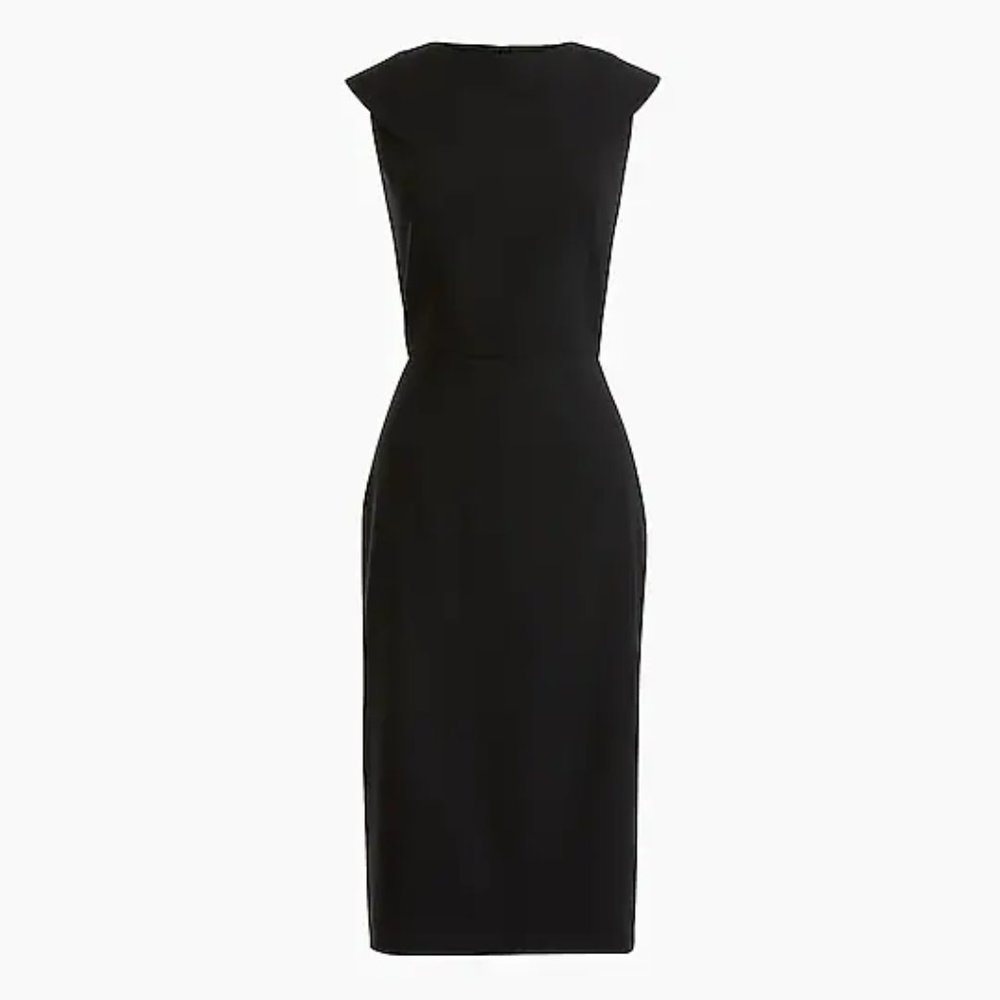 Elegant Professional J. CREW Black Wool Dress - Perfection for Work
